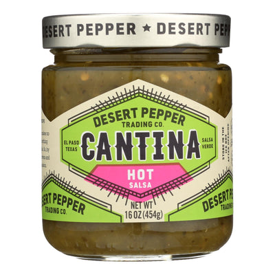 Desert Pepper Trading - Salsa - Cantina - Hot - Green - Case Of 6 - 16 Oz - Orca Market