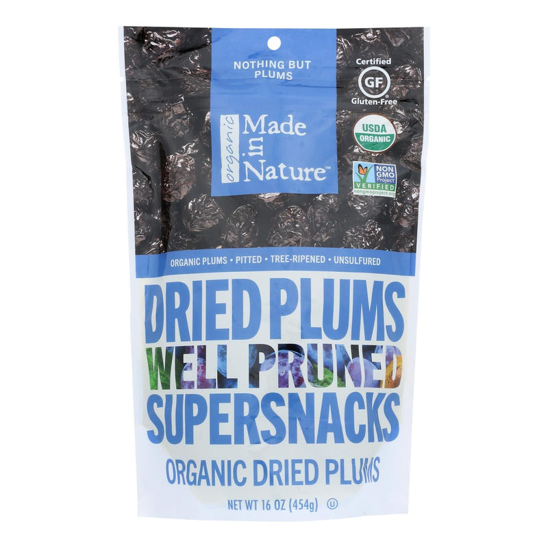 Made In Nature - Plums Dried - Case Of 6-16 Oz - Orca Market