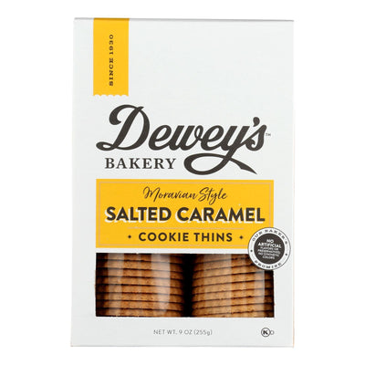 Deweys Bakery - Cookies Thins Salted Caramel - Case Of 6 - 9 Oz - Orca Market