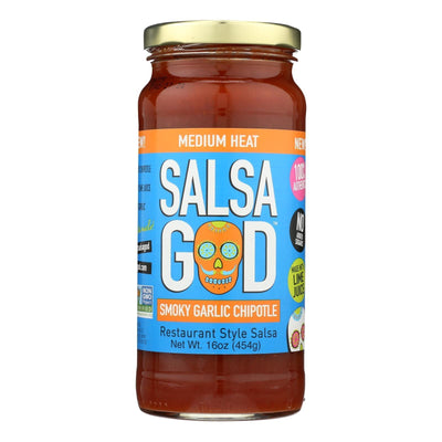 Salsa God - Salsa Smoky Grlic Chipotl - Case Of 6 - 16 Oz - Orca Market