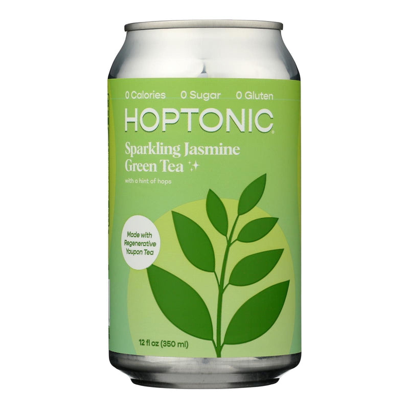 Hoptonic Tea - Sparkling Green Tea Jasmine - Case Of 6-12 Fz - Orca Market