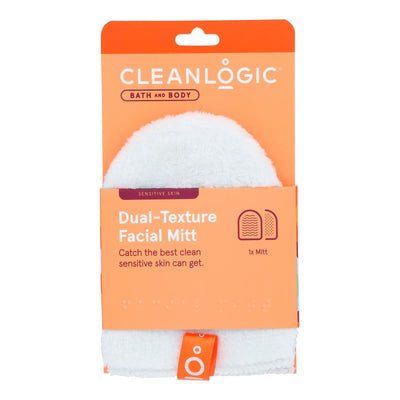 Cleanlogic - Facial Mitt Dual Texture - 1 Each-1 Ct - Orca Market