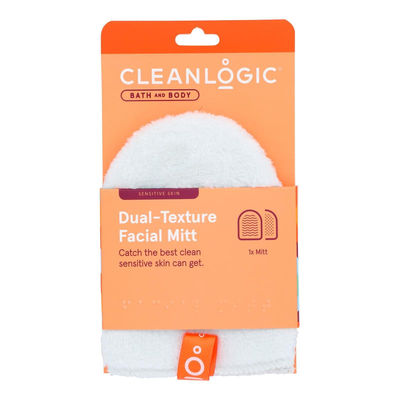 Cleanlogic - Facial Mitt Dual Texture - 1 Each-1 Ct - Orca Market