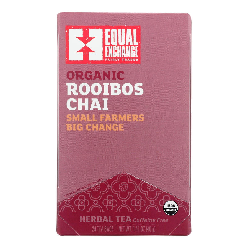 Equal Exchange - Tea Rooibos Chai - Case Of 6-20 Ct - Orca Market