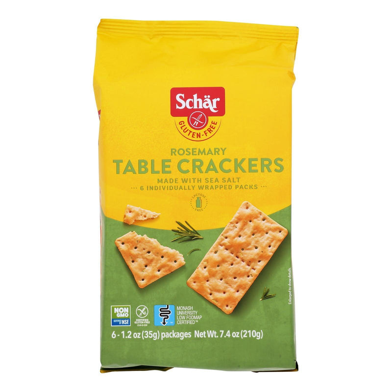 Schar - Crackers Rosemary Table - Case Of 5-7.4 Oz - Orca Market