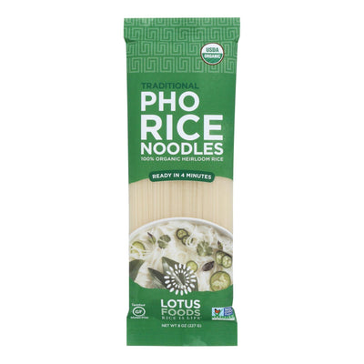 Lotus Foods - Noodles Organic Traditional Pho - Case Of 8-8 Oz - Orca Market