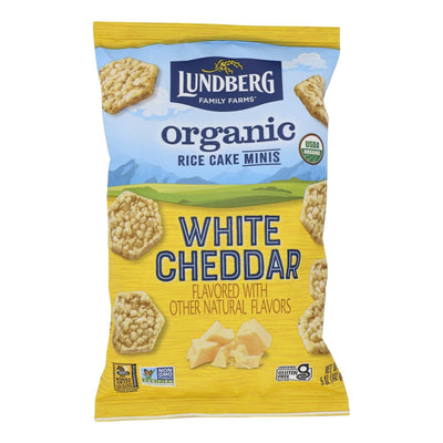 Lundberg Family Farms - Rice Cake Mini White Chedder - Case Of 6-5 Oz - Orca Market