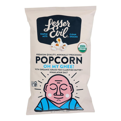 Lesser Evil - Popcorn Oh My Ghee - Case Of 12-4.6 Oz - Orca Market