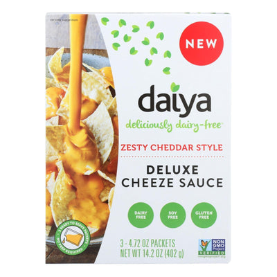 Daiya Deluxe Cheeze Sauce, Zesty Cheddar Style - Case Of 8 - 14.2 Oz - Orca Market