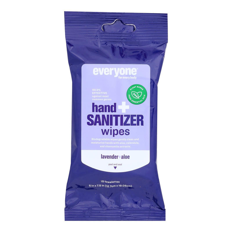 Everyone - Hand Sntzr Wipes Lavender Aloe - Case Of 6-15 Ct - Orca Market