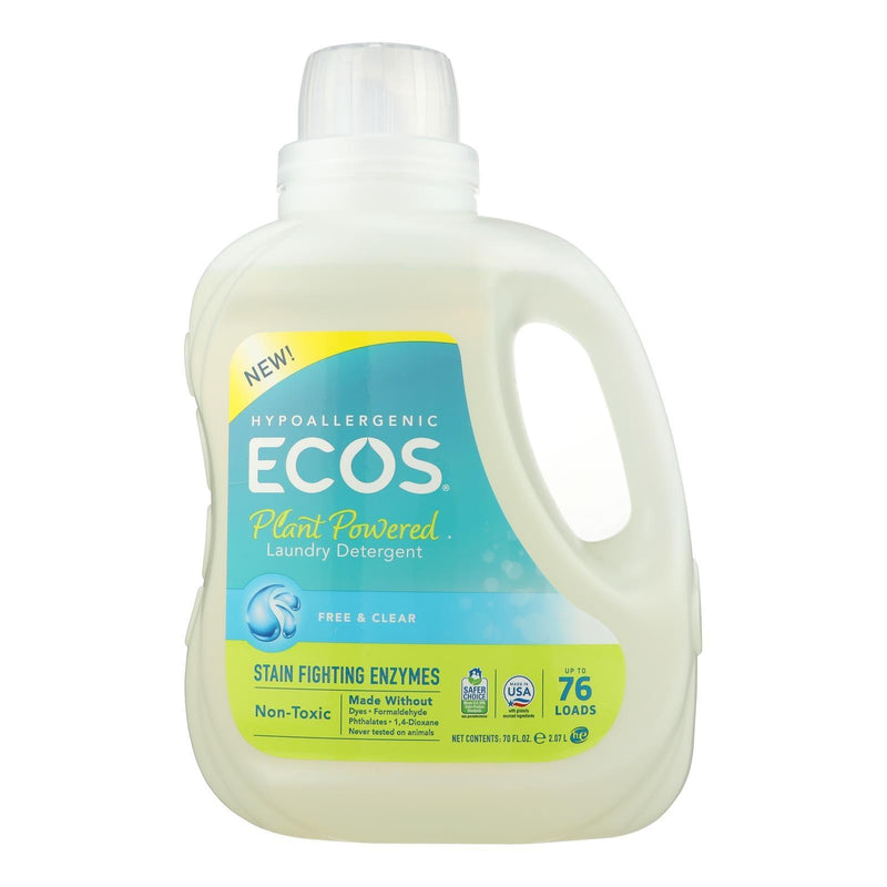 Ecos - Laundry Det Free&clear - Case Of 4-70 Fz - Orca Market