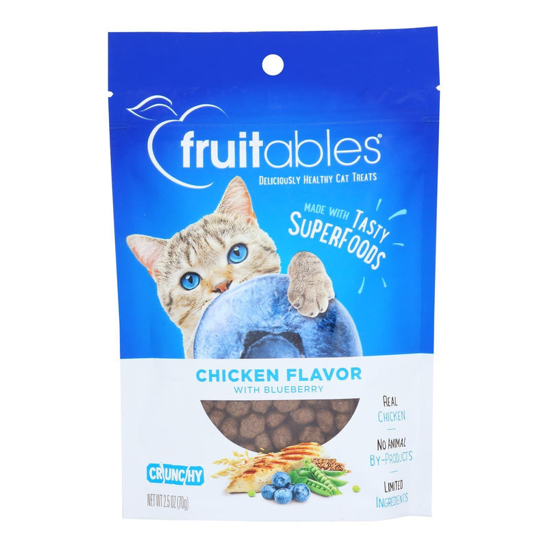 Fruitables - Cat Treats Chicken&blubry - Case Of 10-2.5 Oz - Orca Market