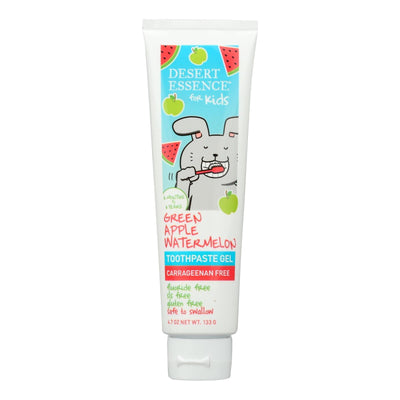 Desert Essence - Toothpaste Kids Green Apple Watermelon - 1 Each-4.7 Oz - Orca Market