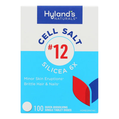 Hyland's - Silicea 6x #12 Cell Salts - 1 Each-100 Tab - Orca Market