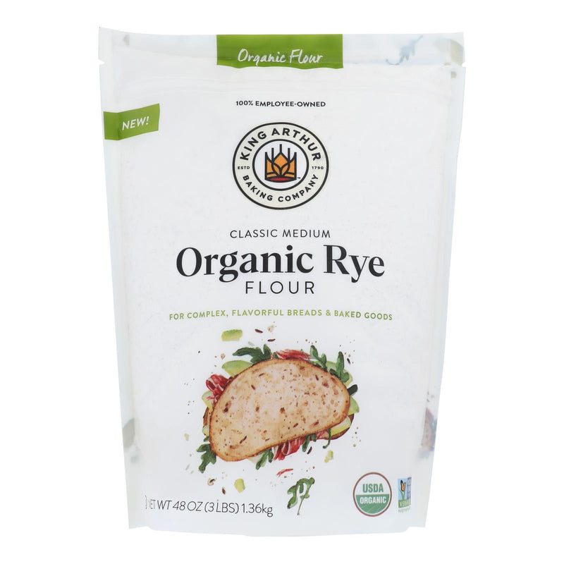 King Arthur Baking Company - Flour Organic Rye - Case Of 4-48 Oz - Orca Market