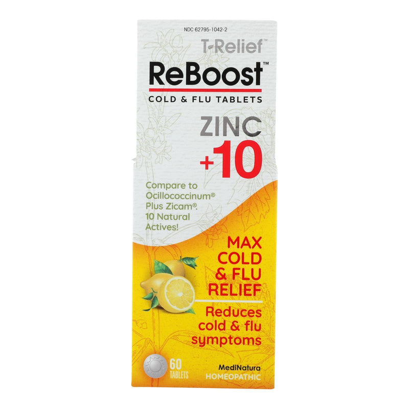 Reboost-medinatura - Tabs Cld/flu Zinc+10 Lemon - 1 Each-60 Tab - Orca Market