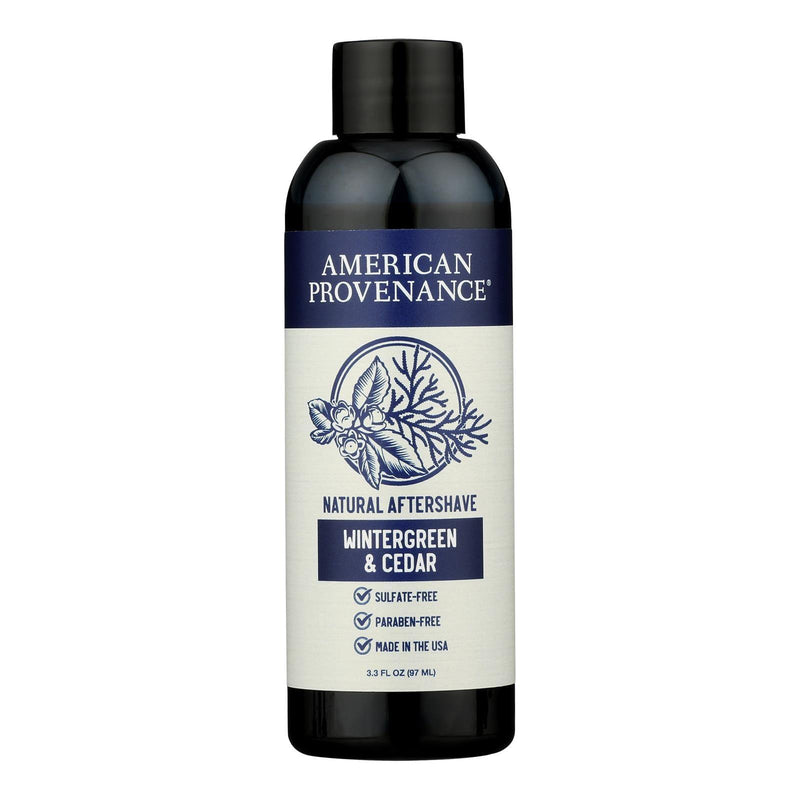 American Provenance - Aftershave Wintergreen Cedar - 1 Each -3.3 Fz - Orca Market