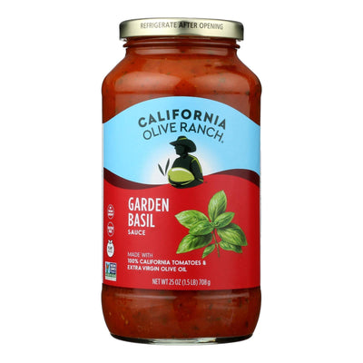 California Olive Ranch - Psta Sauce Garden Basil - Case Of 6-25 Oz - Orca Market