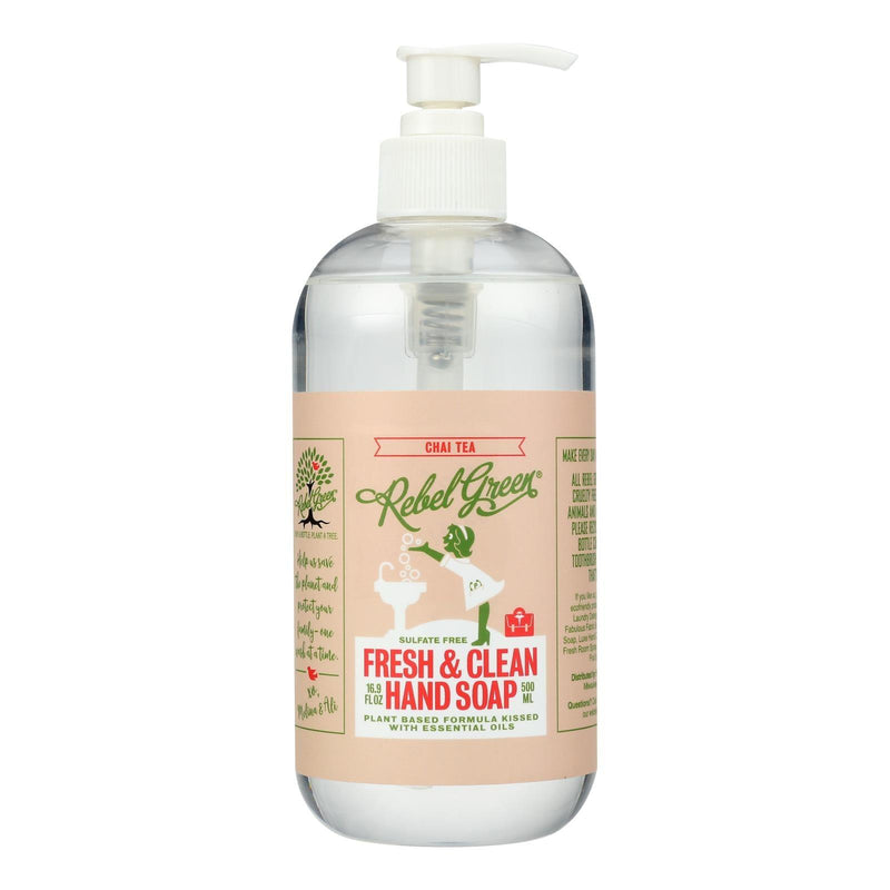 Rebel Green - Hand Soap Chai Tea - Case Of 4-16.9 Fz - Orca Market