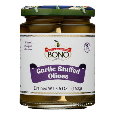 Bono - Olives Garlic Stuffed - Case Of 6-5.6 Oz - Orca Market