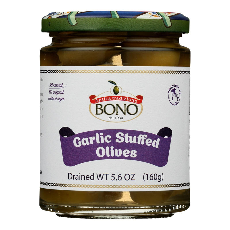 Bono - Olives Garlic Stuffed - Case Of 6-5.6 Oz - Orca Market