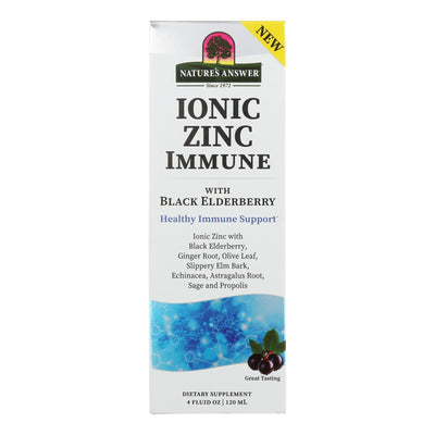 Nature's Answer - Ionic Zinc Immune Eldrbry - 1 Each-4 Fz - Orca Market