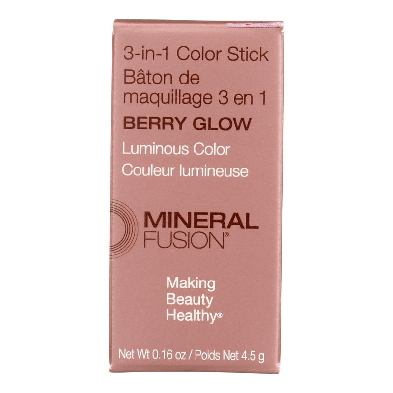 Mineral Fusion - Color Stk 3-in-1 Berry Glow - 1 Each-.16 Oz - Orca Market