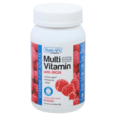 Yum V's - Multivitamin Adults Iron - 1 Each - 60 Ct - Orca Market