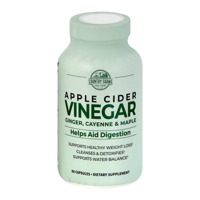 Country Farms - Apple Cdr Vinegar Capsule - 1 Each-90 Ct - Orca Market