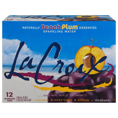 Lacroix - Sparkling Water Beach Plum - Case Of 2-12/12 Fz - Orca Market