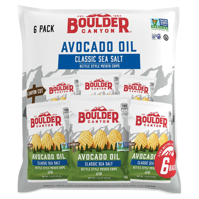 Boulder Canyon Natural Foods - Chips Classic Sea Salt Avacado Oil - Case Of 8 - 6 - 1.25oz - Orca Market