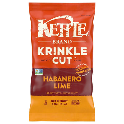 Kettle Brand - Chips Krinkle Hab Lime - Case Of 15-5 Oz - Orca Market