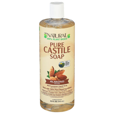 Dr. Natural - Castile Liquid Soap Almond - 1 Each 1-32 Fz - Orca Market