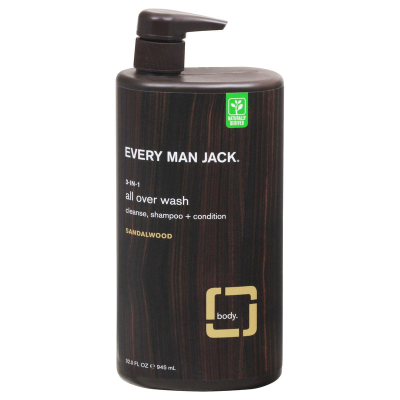 Every Man Jack - All Over Wash 3in1 Sndlwd - 1 Each-32 Fz - Orca Market