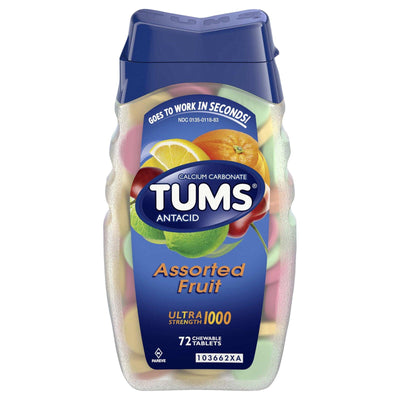 Tums - Antacid Ultra Asst Fruit - 1 Each-72 Ct - Orca Market