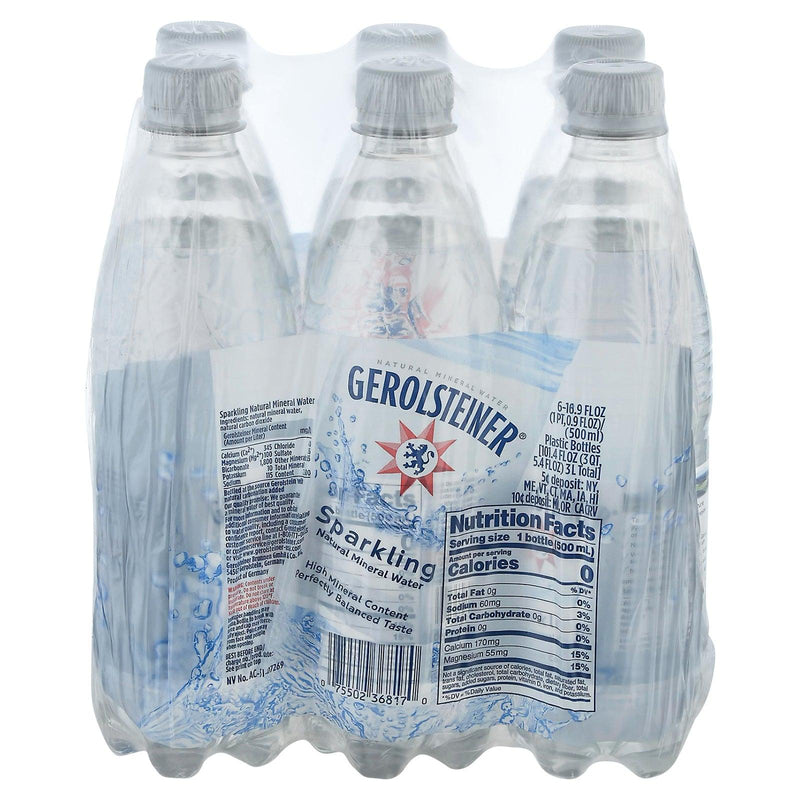 Gerolsteiner Mineral Water - Sparkling - Case Of 4 - 16.9 Fl Oz. - Orca Market