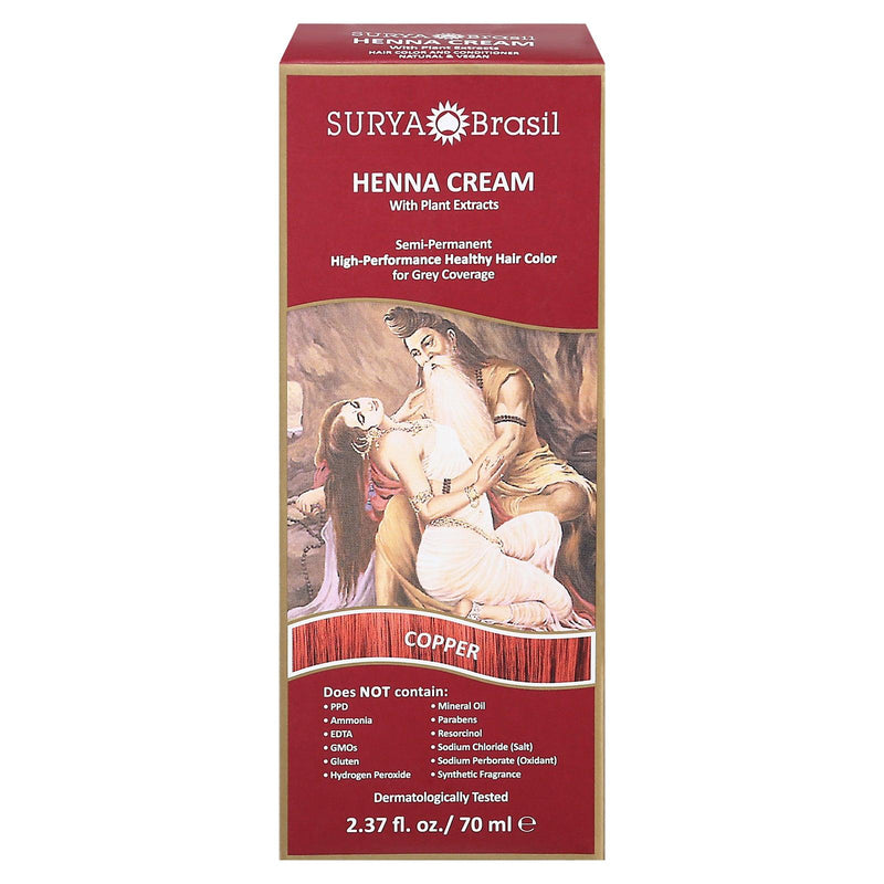 Surya Brasil - Henna Cream Copper - 1 Each-2.37 Oz - Orca Market