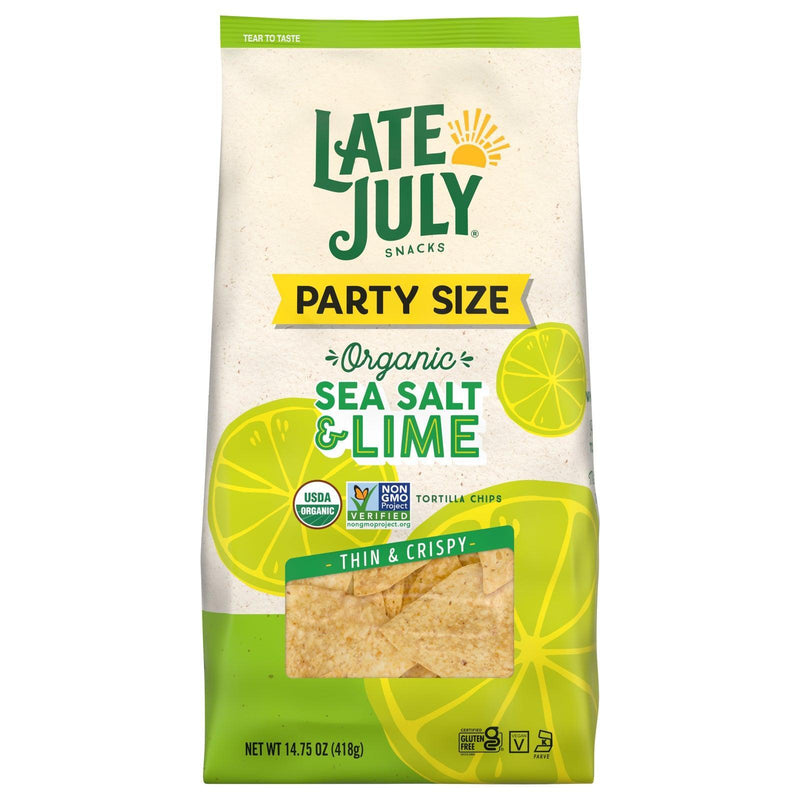 Late July Snacks - Tort Chips Sea Salt Lime - Case Of 9-14.75 Oz - Orca Market