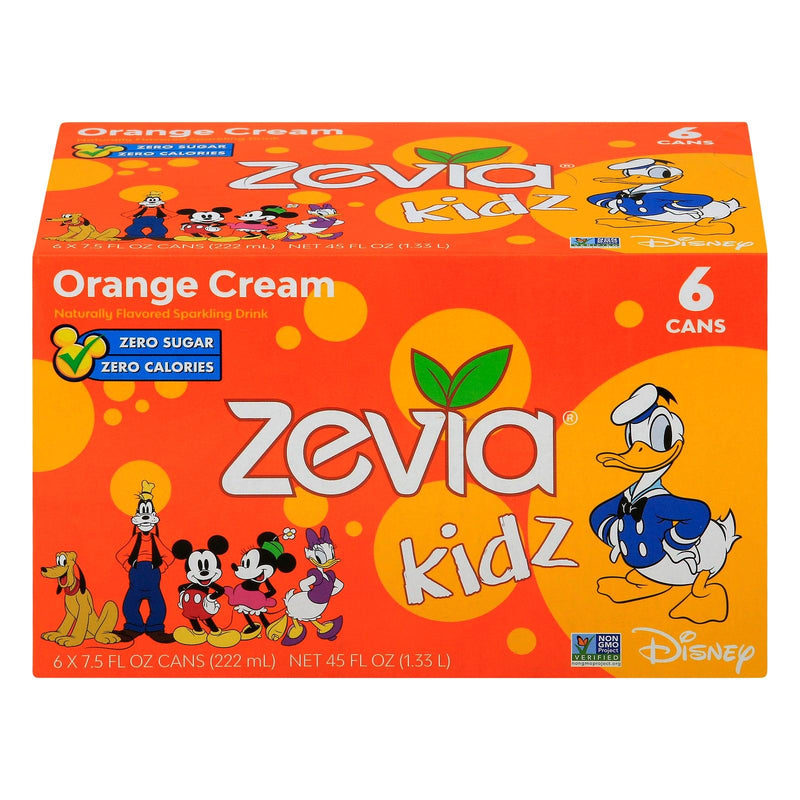 Zevia - Kidz Orangecrm Spark Drink - Case Of 4-6/7.5 Fz - Orca Market