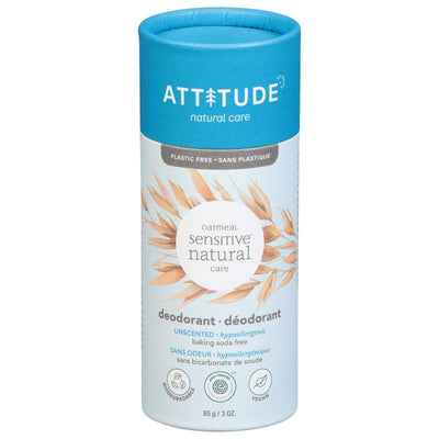 Attitude - Deodorant Sensitive Unscented - 1 Each-3 Oz - Orca Market