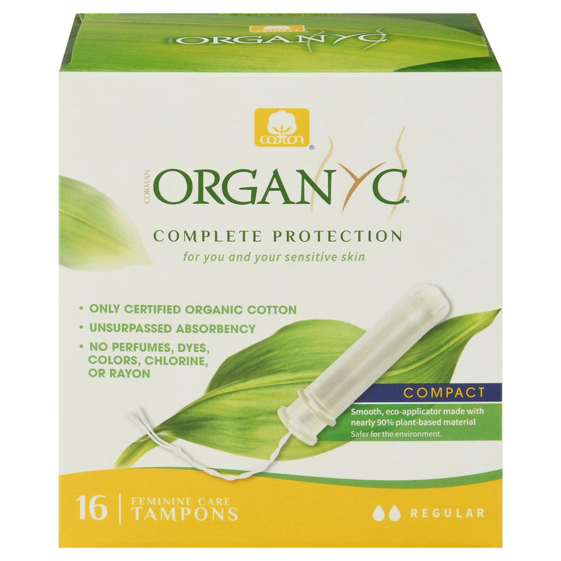 Organyc - Tampons Reg Cotton Appl - 1 Each - 16 Ct - Orca Market