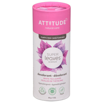 Attitude - Deodorant Super Leaves White Tea - 1 Each-3 Oz - Orca Market