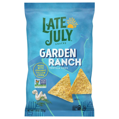 Late July Snacks - Tort Chips Grdn Ranch - Case Of 12-7.8 Oz - Orca Market