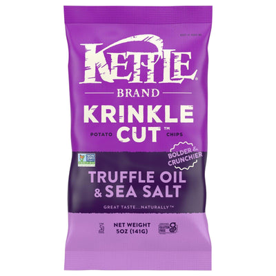 Kettle Brand - Krinkle Truff Sea Salt Chip - Case Of 15-5 Oz - Orca Market