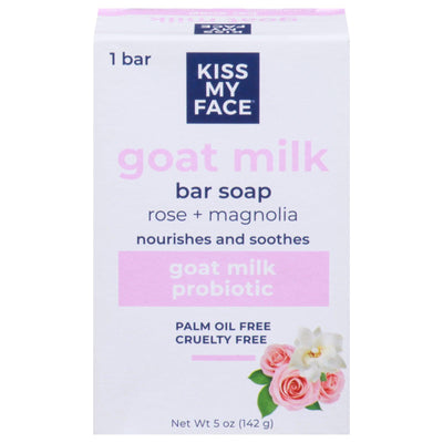 Kiss My Face - Br Soap Goatmlk Rose/magn - 1 Each-5 Oz - Orca Market