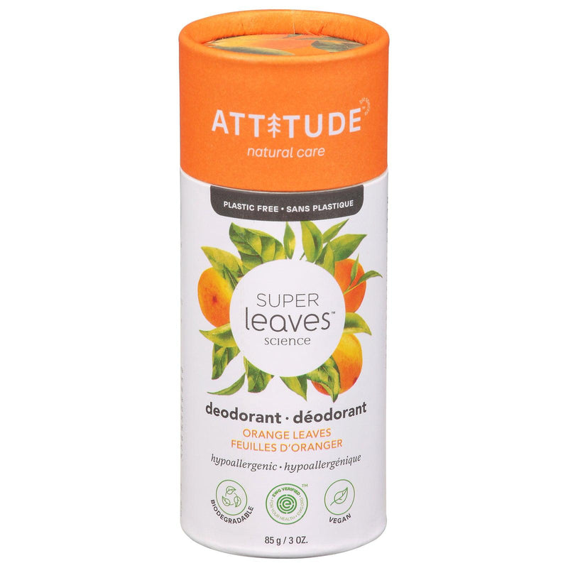 Attitude - Deodorant Super Leaves Orange - 1 Each-3 Oz - Orca Market