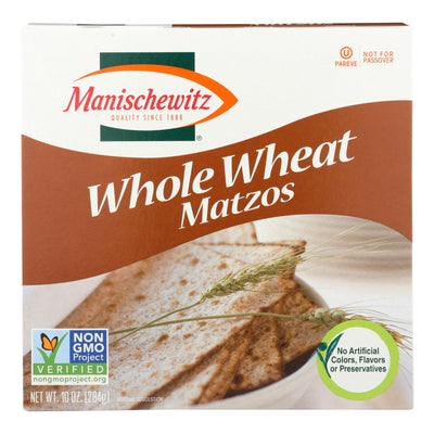 Manischewitz - Whole Wheat Matzo - Case Of 12 - 10 Oz. - Orca Market