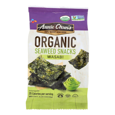 Annie Chun's Organic Seaweed Snacks Wasabi - Case Of 12 - 0.35 Oz. - Orca Market