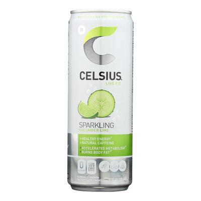 Celsius Sparkling Cucumber-lime Fitness Drink - Case Of 12 - 12 Fz - Orca Market