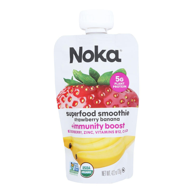 Noka - Smothie Superfood Strawberry Banana - Case Of 6-4.22 Oz - Orca Market